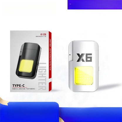 Upgraded Cob Light USB Rechargeable Lighter With Light