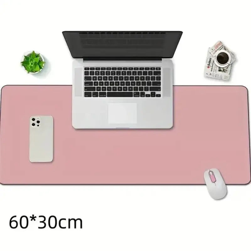 1 Pcs Large Size 60*30mm Office Desk Protector Mat PU Leather Waterproof Mouse Pad Desktop Keyboard Desk Pad Gaming