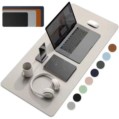 1 Pcs Large Size 60*30mm Office Desk Protector Mat PU Leather Waterproof Mouse Pad Desktop Keyboard Desk Pad Gaming