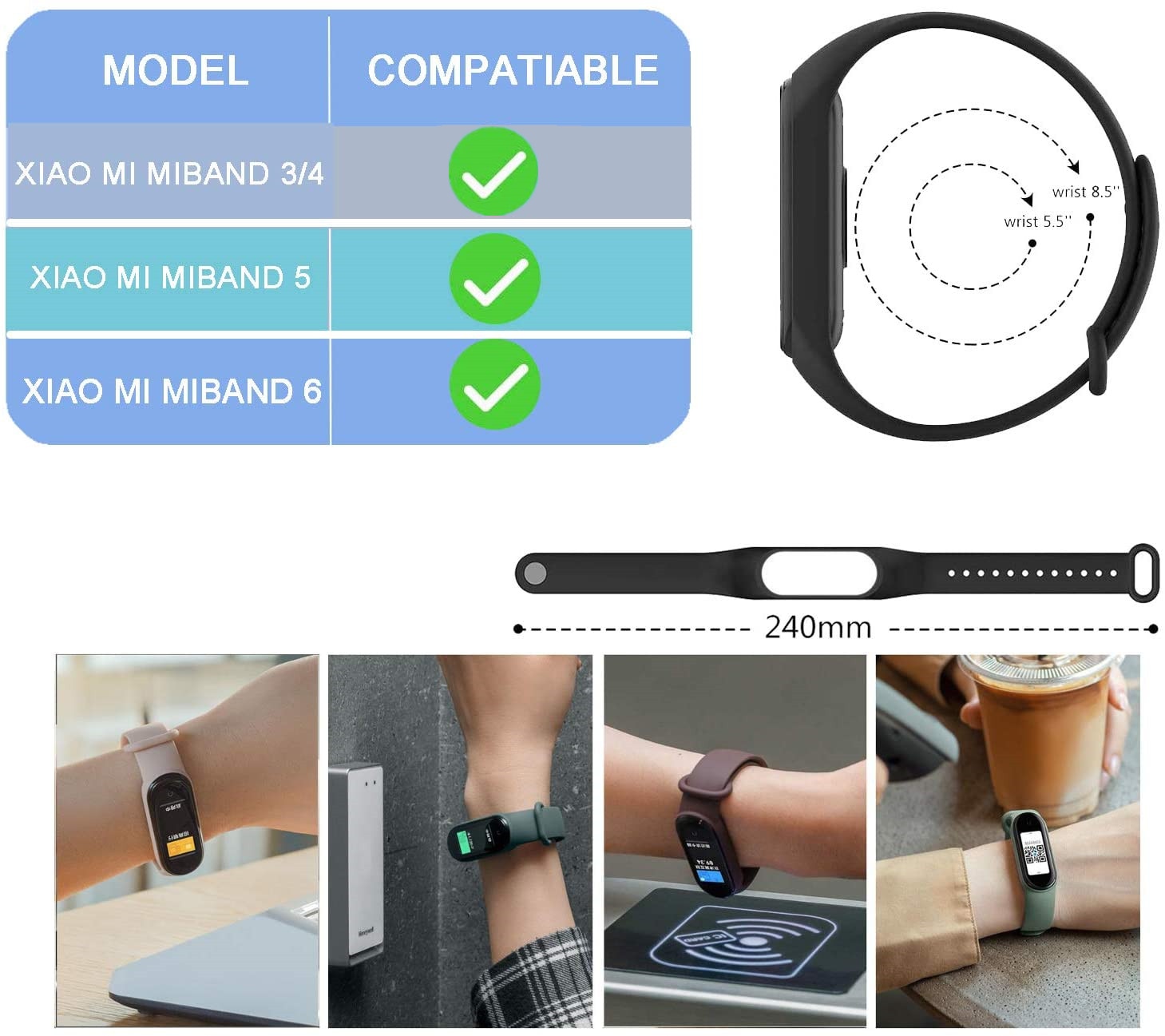 Strap for Xiaomi Mi Band 7 6 5 4 3 Sport Bracelet Watch Silicone Wrist Strap For Xiaomi Mi Band 7 3 4 5 bracelet Mi Band 7 Strap 1d0dd5-b6.myshopify.com