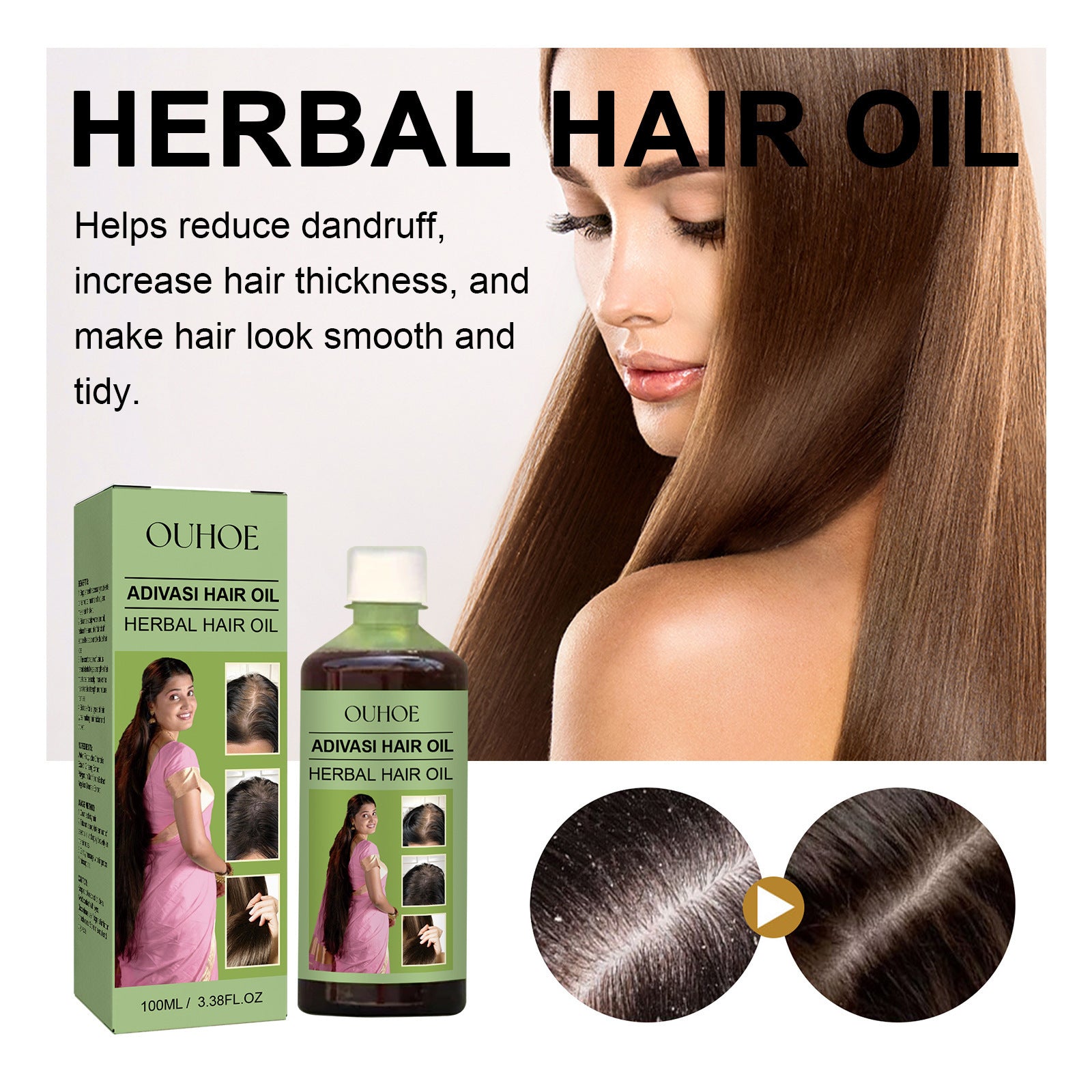 Herbal Dense Hair Oil Solid Anti-drop Strong Scalp Repair Soft And Smooth 1d0dd5-b6.myshopify.com