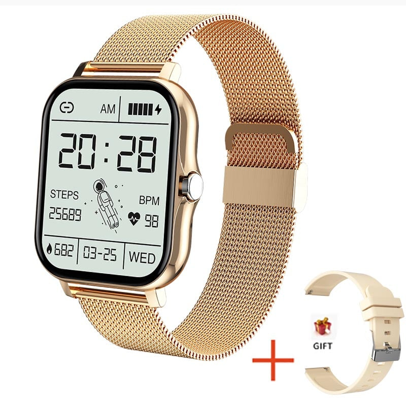 Women Smart watch Men 1.69" Color Screen Full touch Fitness Tracker Bluetooth Call Smart Clock Ladies Smart Watch Women 1d0dd5-b6.myshopify.com