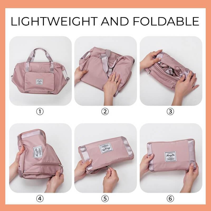 Foldable Storage Travel Bag Waterproof Large Capacity Gym Fitness Bag Weekender Overnight For Women 1d0dd5-b6.myshopify.com