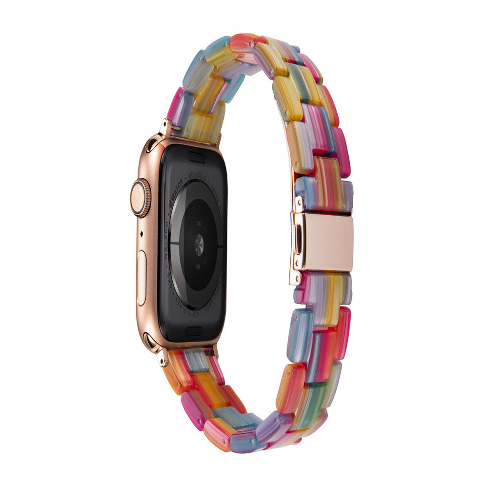 Applicable Apple iPhone Watch7 Smart Watch Band iWatch6543 Resin Strap Fashion Trend 1d0dd5-b6.myshopify.com