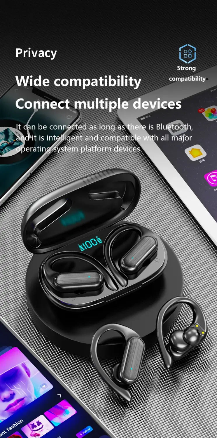 TWS Bluetooth Earphones Wireless Sports In Ear Touch Plated Stereo A520 Bluetooth Earphones