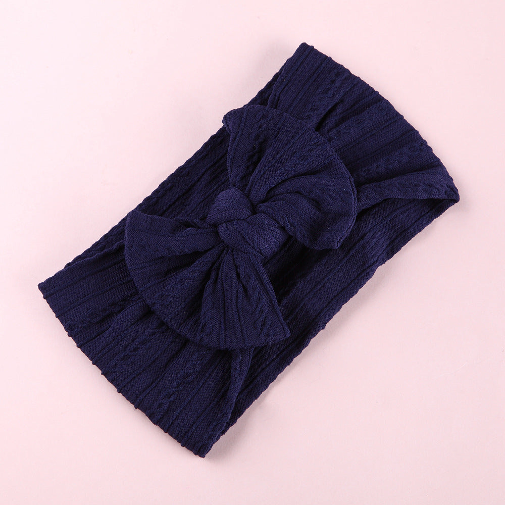 Children's Jacquard Headband Elastic Nylon Girls Hair Accessories Bow Headband European and American Baby Headbands 1d0dd5-b6.myshopify.com