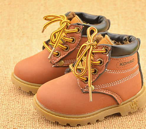 Winter Children's Boots Girls Boys Plush Martin Boots Casual Warm Ankle Shoes Kids Fashion Sneakers Baby Snow Boots 1d0dd5-b6.myshopify.com