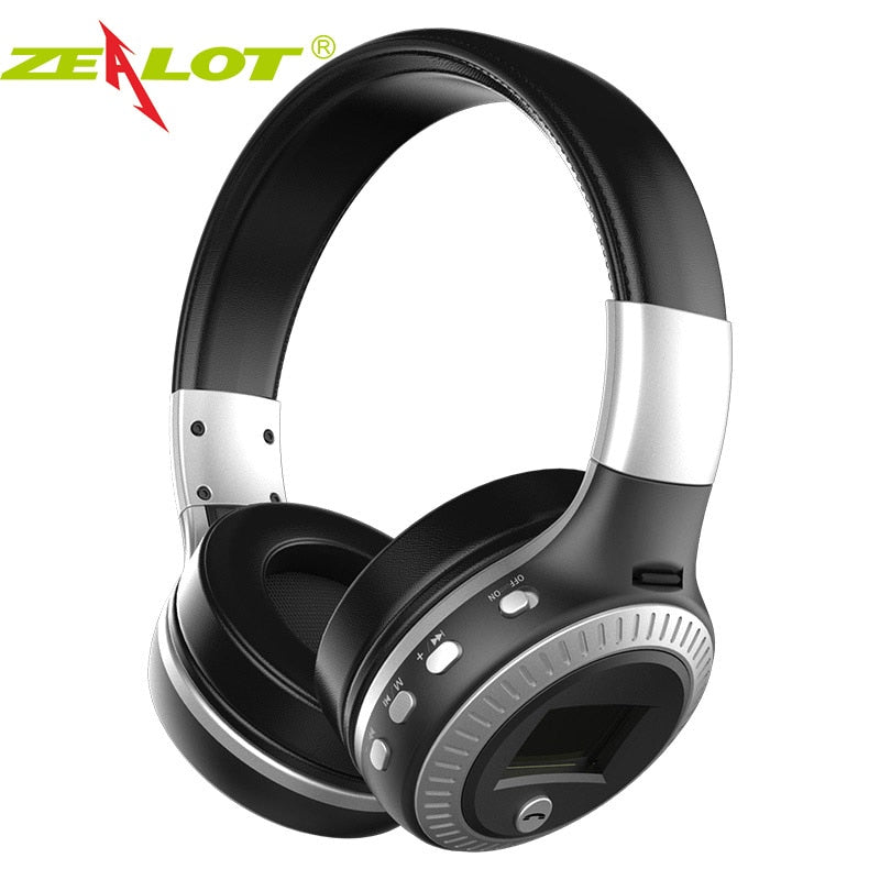 ZEALOT B19 Wireless Headphones with fm Radio Bluetooth Headset Stereo Earphone with Microphone 1d0dd5-b6.myshopify.com