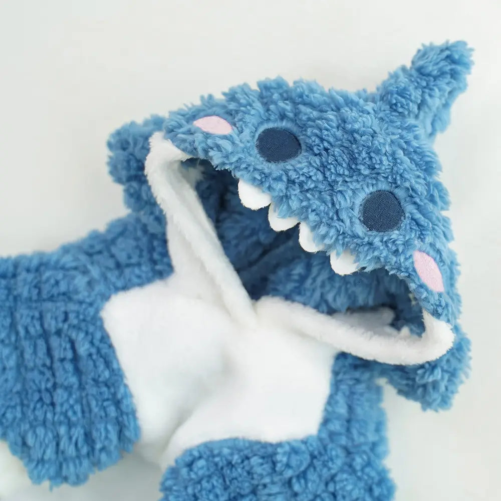 Shark Cute Plush Thickened Pet Dog Cat Clothes