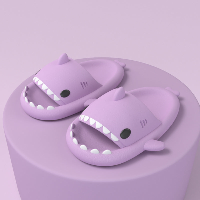 Adult's Slippers Indoor Outdoor Funny Shark Cartoon 1d0dd5-b6.myshopify.com