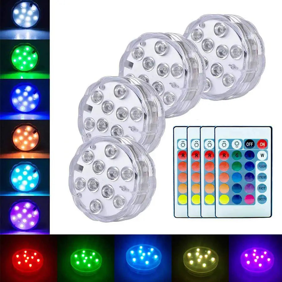 LED Remote Control Diving Light Waterproof Candle Light