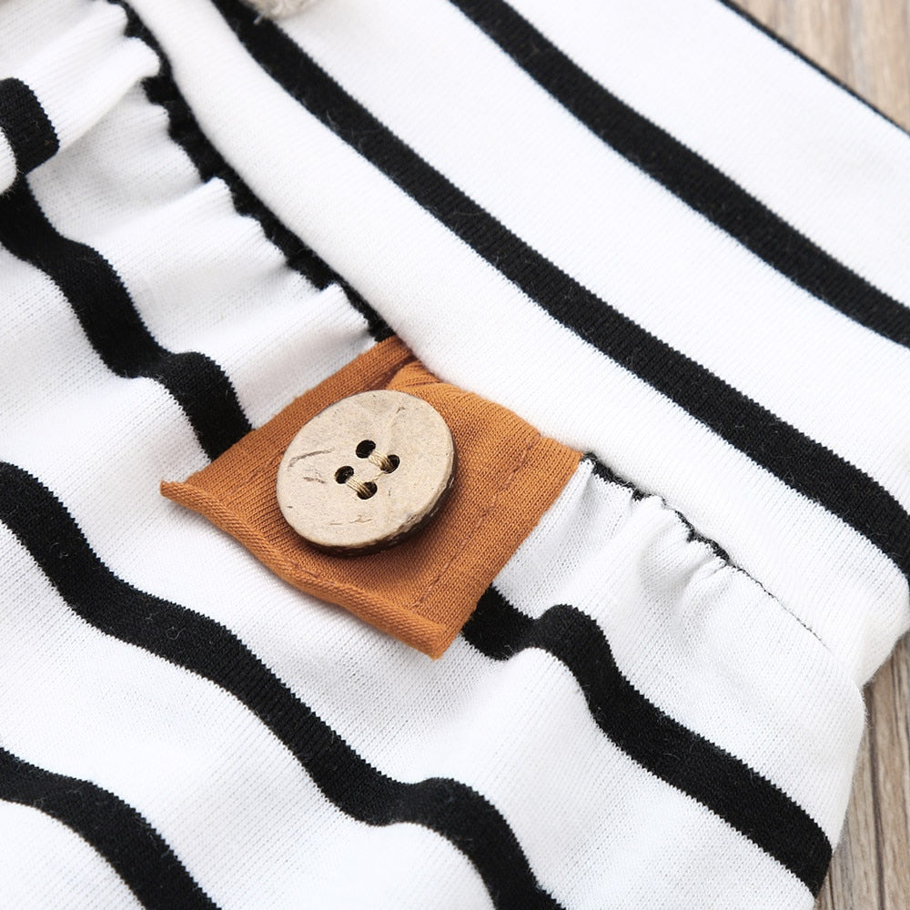 Winter Baby Newborn Baby Boy Girl Clothes Feather T shirt Tops Striped Pants Clothes Outfits Set vetement enfant fille 1d0dd5-b6.myshopify.com