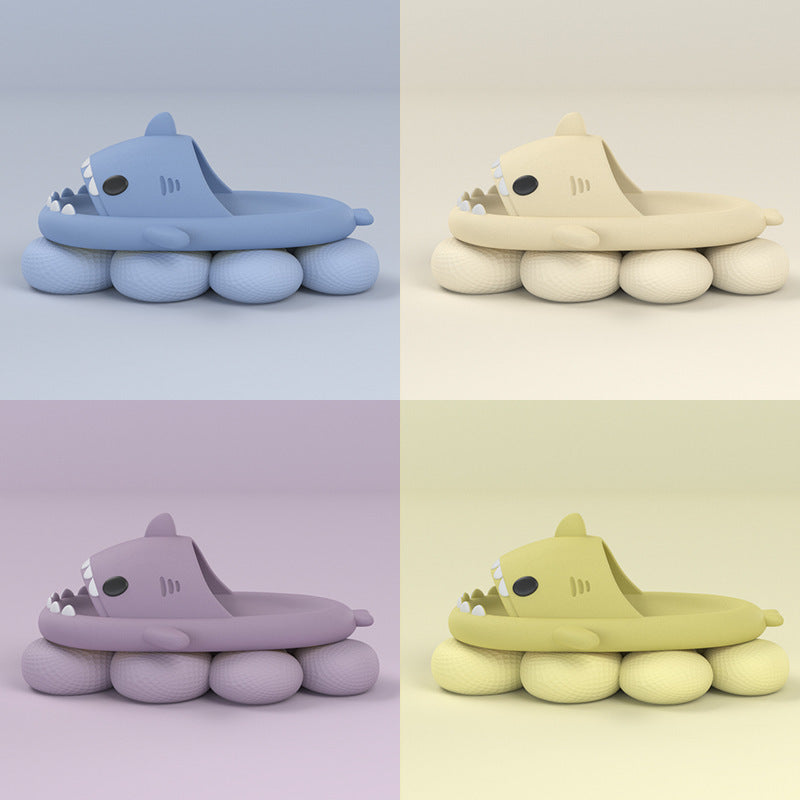 Adult's Slippers Indoor Outdoor Funny Shark Cartoon 1d0dd5-b6.myshopify.com