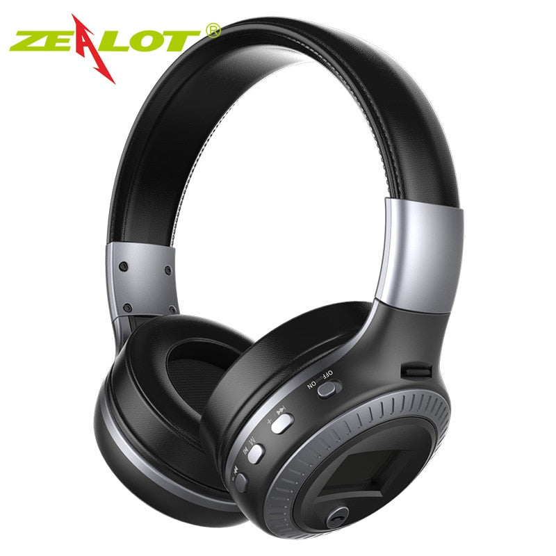 ZEALOT B19 Wireless Headphones with fm Radio Bluetooth Headset Stereo Earphone with Microphone 1d0dd5-b6.myshopify.com