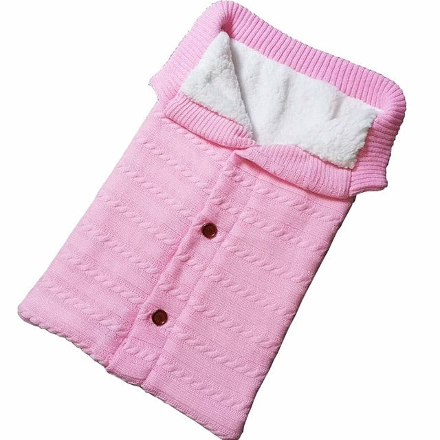 Baby Sleeping Bag Envelope Winter Kids Sleepsack Footmuff For Stroller Knitted Sleep Sack Newborn Swaddle Knit Wool Slaapzak 1d0dd5-b6.myshopify.com