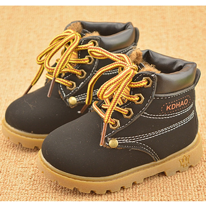 Winter Children's Boots Girls Boys Plush Martin Boots Casual Warm Ankle Shoes Kids Fashion Sneakers Baby Snow Boots 1d0dd5-b6.myshopify.com