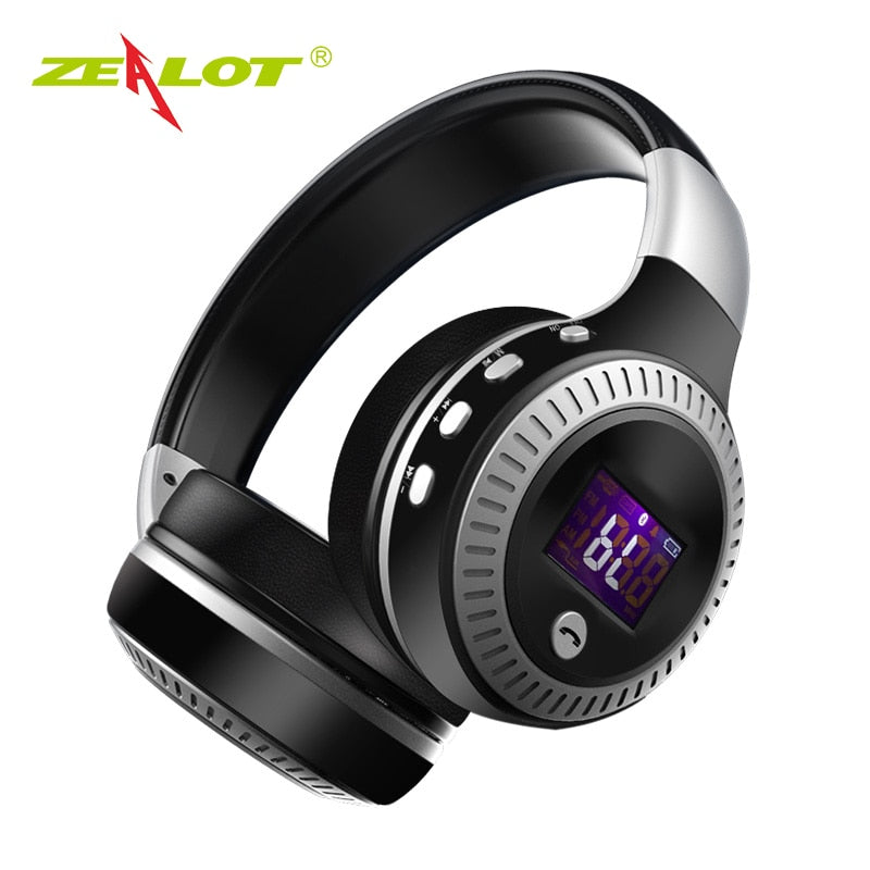 ZEALOT B19 Wireless Headphones with fm Radio Bluetooth Headset Stereo Earphone with Microphone 1d0dd5-b6.myshopify.com