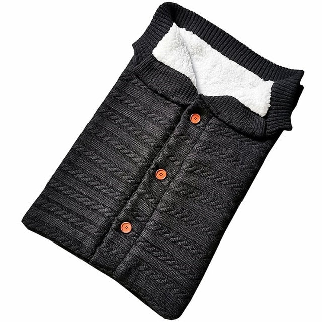 Baby Sleeping Bag Envelope Winter Kids Sleepsack Footmuff For Stroller Knitted Sleep Sack Newborn Swaddle Knit Wool Slaapzak 1d0dd5-b6.myshopify.com