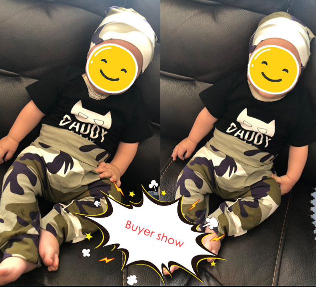 Wisefin Boy Clothing Infant Camo Black Baby Clothes Set Summer For Boy 3 Piece Cartoon Print Kids Outfit With Hat For Newborn 1d0dd5-b6.myshopify.com