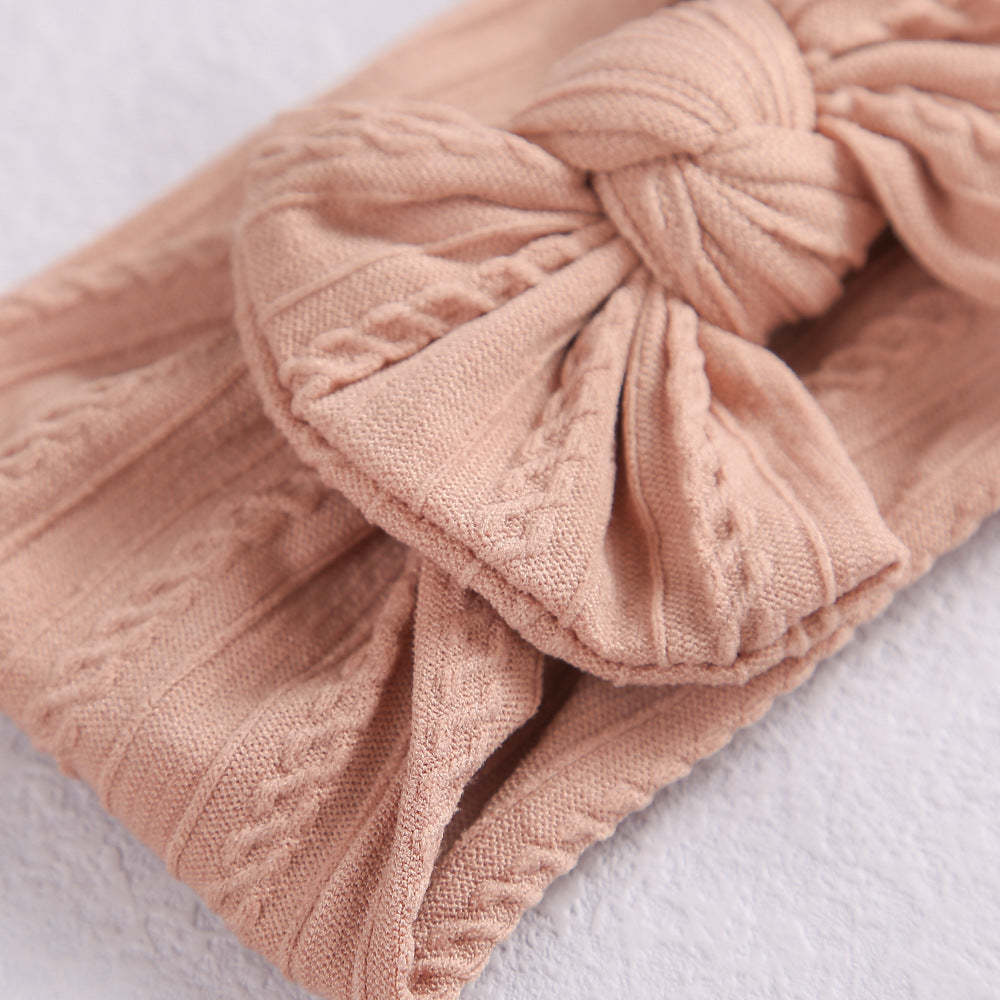 Children's Jacquard Headband Elastic Nylon Girls Hair Accessories Bow Headband European and American Baby Headbands 1d0dd5-b6.myshopify.com