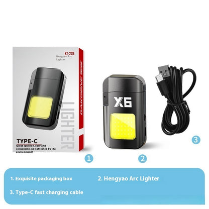 Upgraded Cob Light USB Rechargeable Lighter With Light