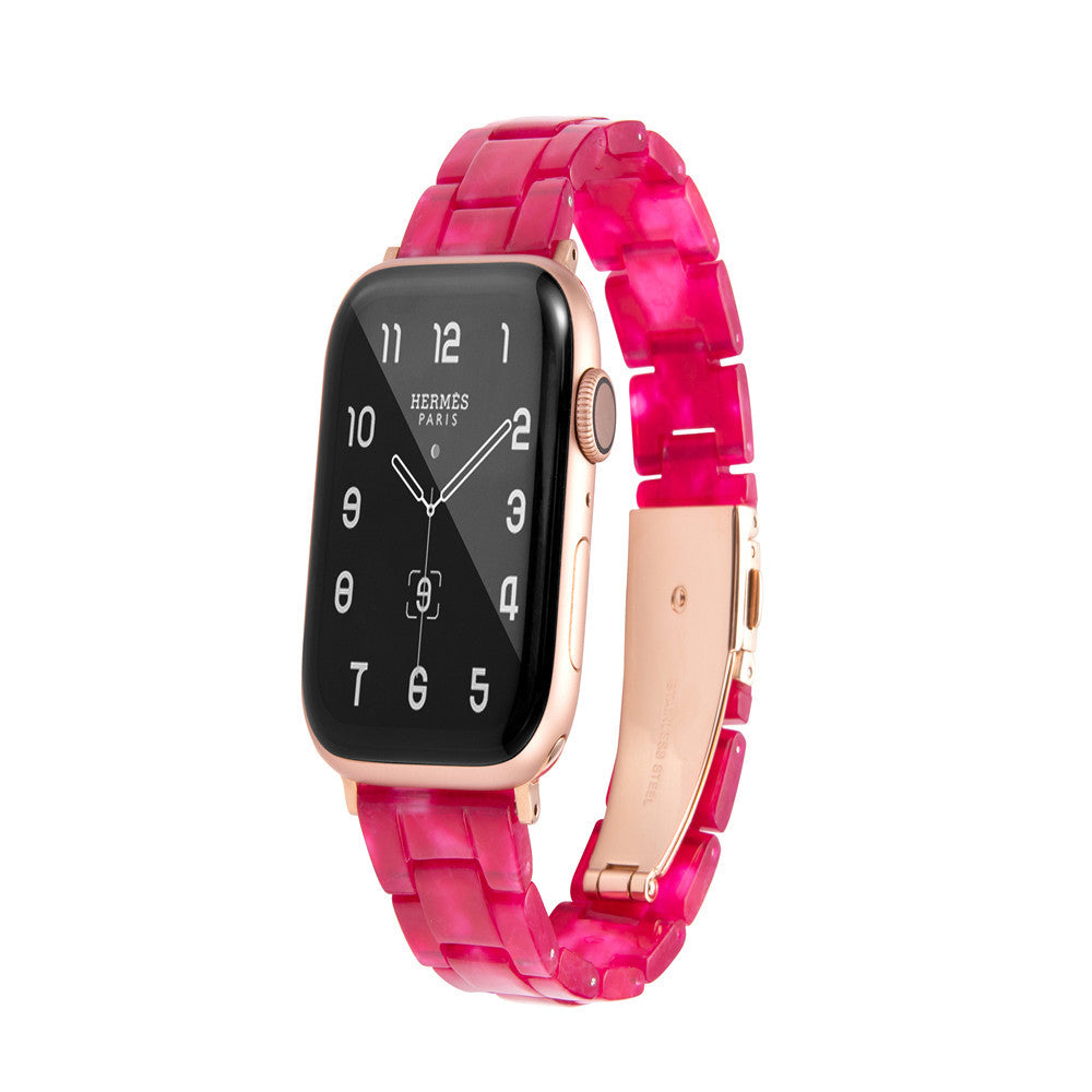 Applicable Apple iPhone Watch7 Smart Watch Band iWatch6543 Resin Strap Fashion Trend 1d0dd5-b6.myshopify.com