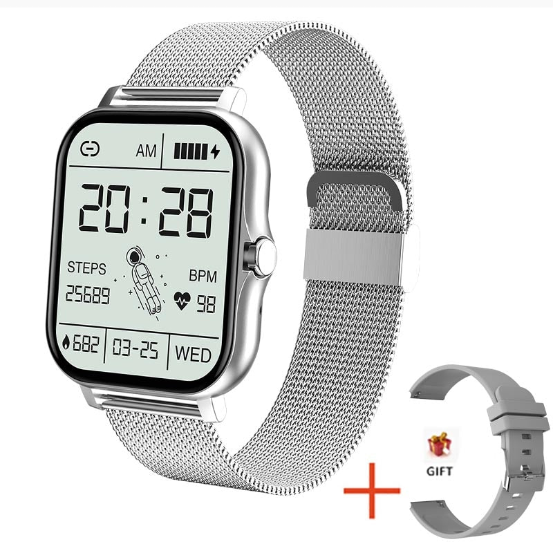 Women Smart watch Men 1.69" Color Screen Full touch Fitness Tracker Bluetooth Call Smart Clock Ladies Smart Watch Women 1d0dd5-b6.myshopify.com