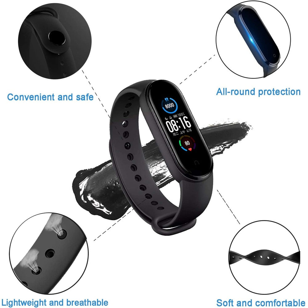 Strap for Xiaomi Mi Band 7 6 5 4 3 Sport Bracelet Watch Silicone Wrist Strap For Xiaomi Mi Band 7 3 4 5 bracelet Mi Band 7 Strap 1d0dd5-b6.myshopify.com