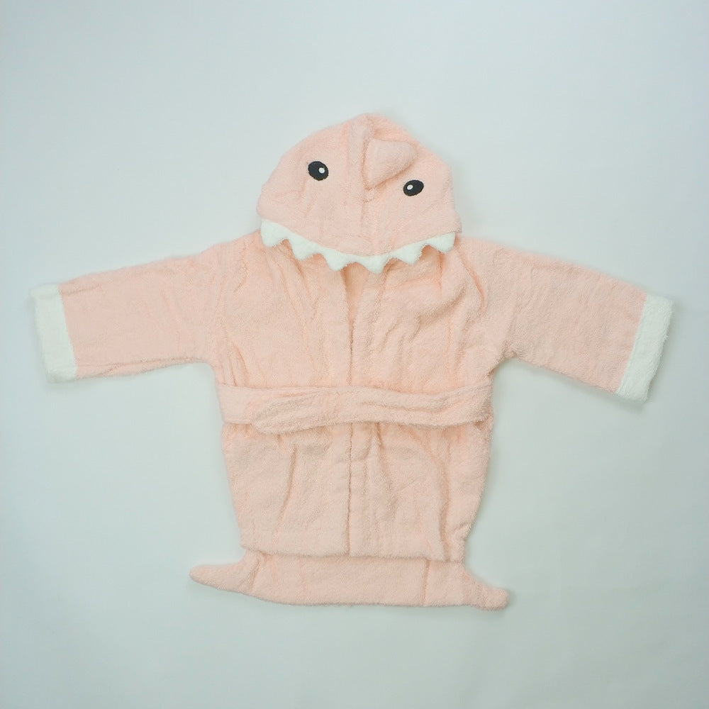 Children's Cardigan Hooded Animal Bathrobe Baby Home Clothes Cotton Towel Material Baby Absorbent Bath Towel 1d0dd5-b6.myshopify.com