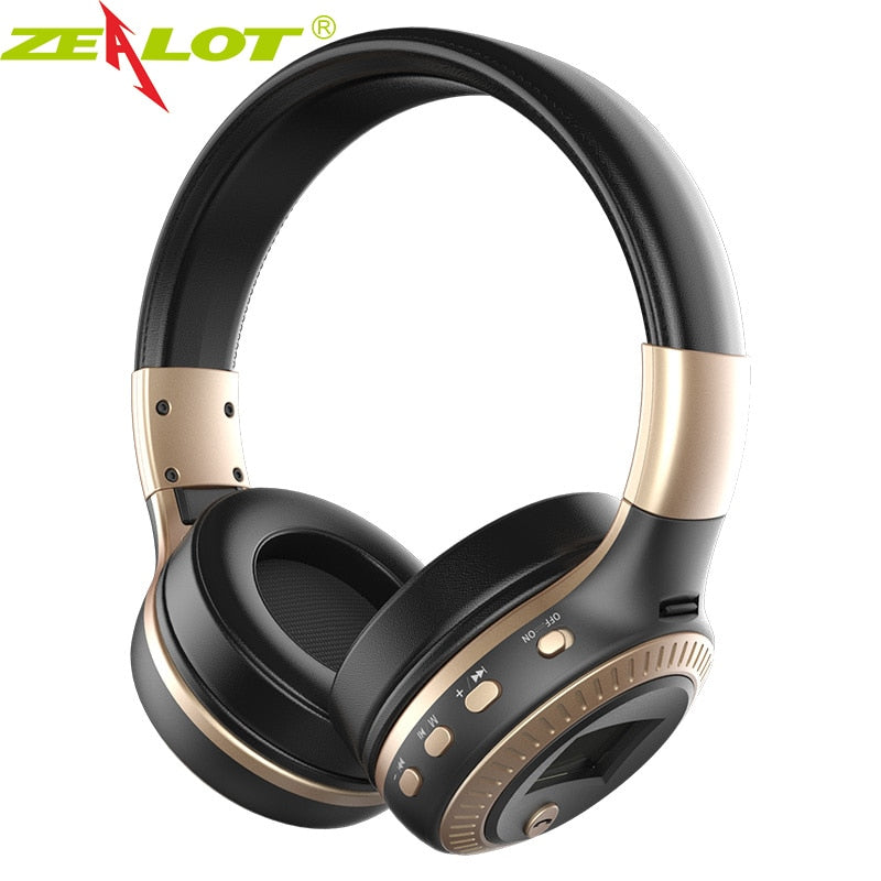 ZEALOT B19 Wireless Headphones with fm Radio Bluetooth Headset Stereo Earphone with Microphone 1d0dd5-b6.myshopify.com