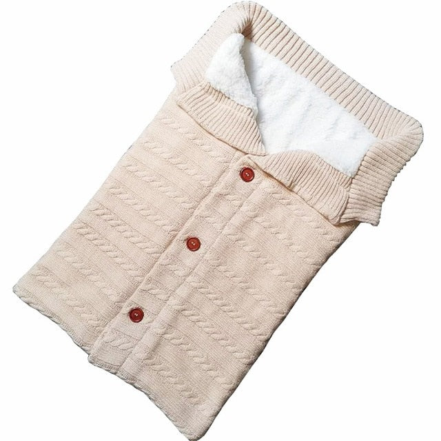 Baby Sleeping Bag Envelope Winter Kids Sleepsack Footmuff For Stroller Knitted Sleep Sack Newborn Swaddle Knit Wool Slaapzak 1d0dd5-b6.myshopify.com