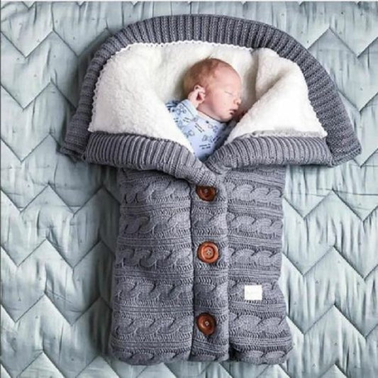 Baby Sleeping Bag Envelope Winter Kids Sleepsack Footmuff For Stroller Knitted Sleep Sack Newborn Swaddle Knit Wool Slaapzak 1d0dd5-b6.myshopify.com