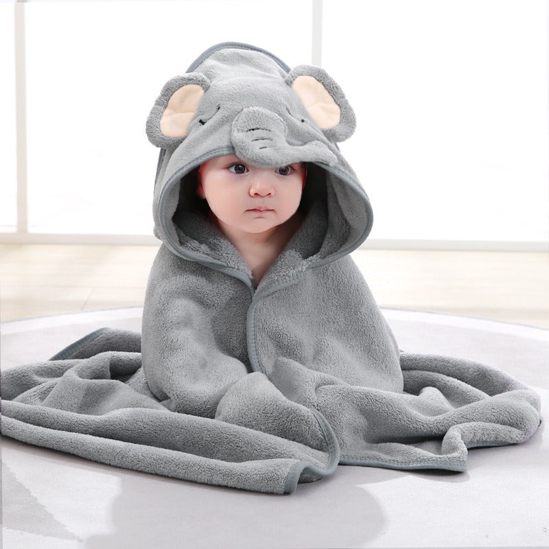 wholesale child baby cartoon animal face elephant hooded towel newborn 1d0dd5-b6.myshopify.com