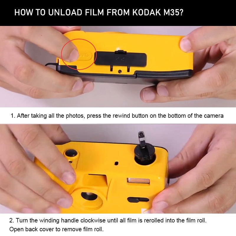 KODAK Vintage Retro M35 / M38 35mm Reusable Film Camera Sky Blue/ Yellow / Mint Green / Pink / Red / Cobalt Blue - Kosmo Shop