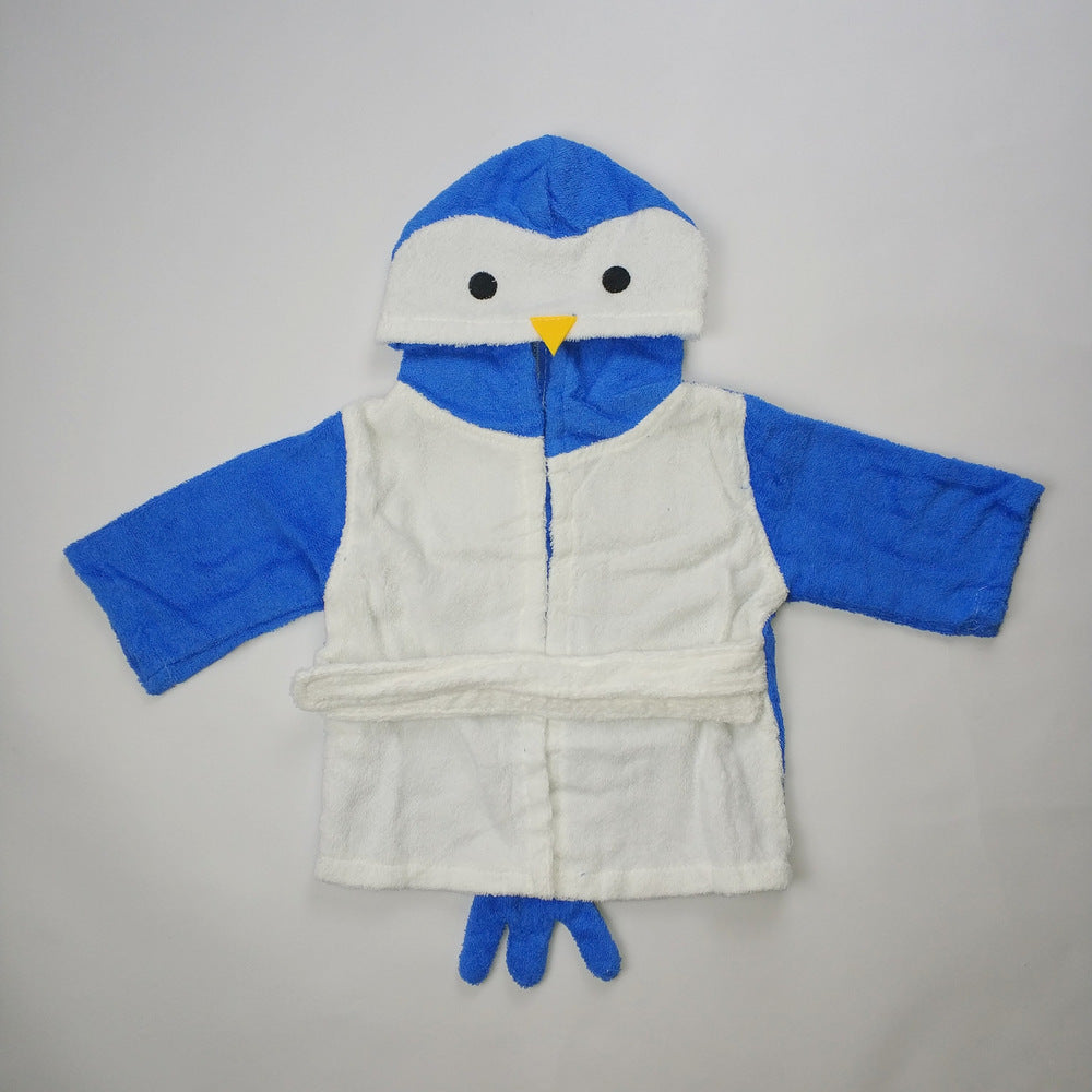 Children's Cardigan Hooded Animal Bathrobe Baby Home Clothes Cotton Towel Material Baby Absorbent Bath Towel 1d0dd5-b6.myshopify.com