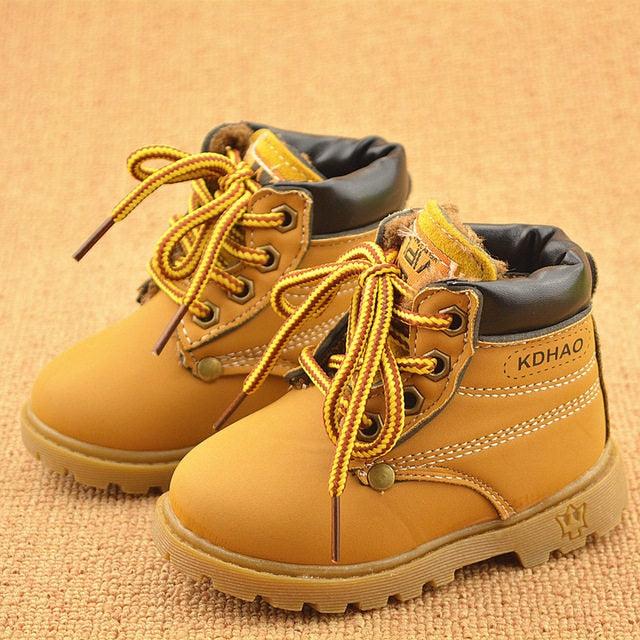 Winter Children's Boots Girls Boys Plush Martin Boots Casual Warm Ankle Shoes Kids Fashion Sneakers Baby Snow Boots 1d0dd5-b6.myshopify.com