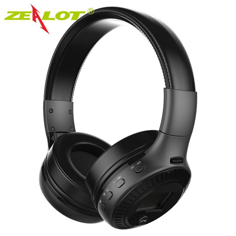 ZEALOT B19 Wireless Headphones with fm Radio Bluetooth Headset Stereo Earphone with Microphone 1d0dd5-b6.myshopify.com