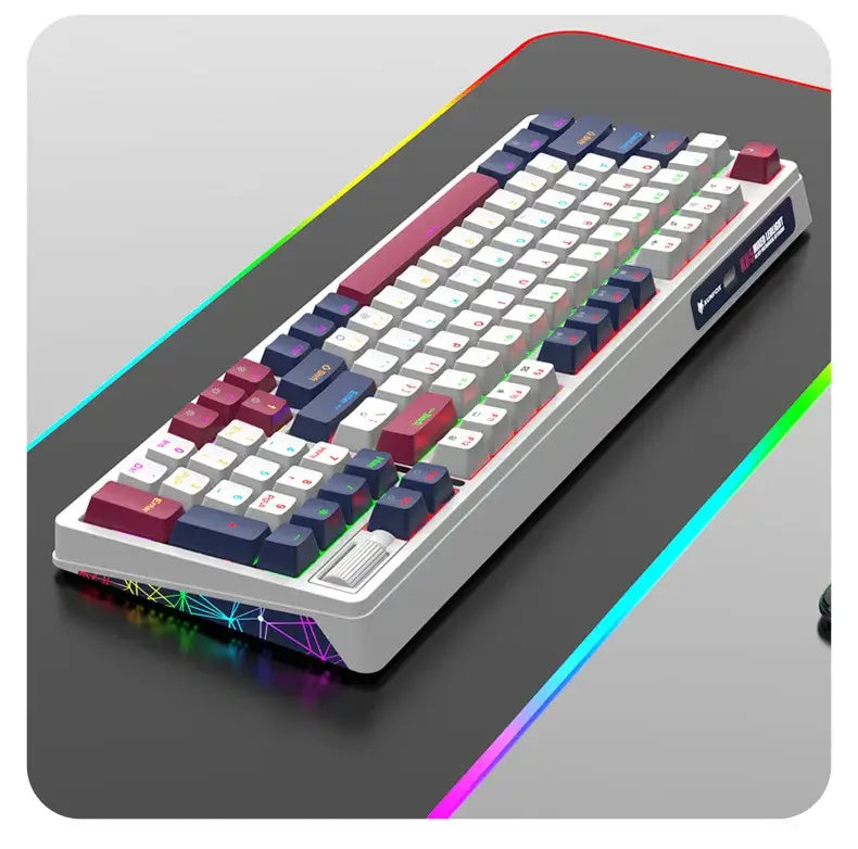 XUNFOX K85 wired mechanical keyboard for esports games hot swappable desktop computer for office and home