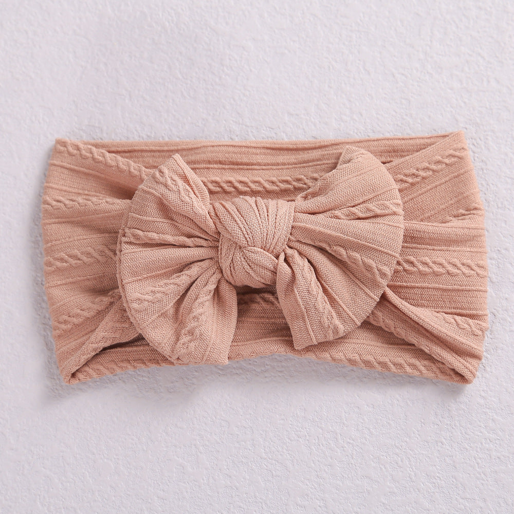 Children's Jacquard Headband Elastic Nylon Girls Hair Accessories Bow Headband European and American Baby Headbands 1d0dd5-b6.myshopify.com