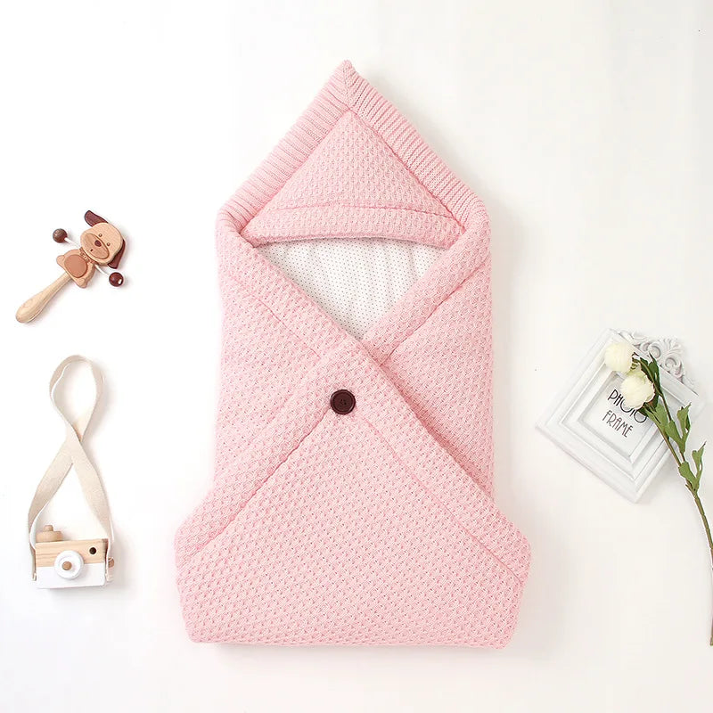 Winter Baby Sleeping Bags Warm Infant Envelopes Stroller Knitted Cocoon for Newborns Bebes Swaddle Wrapper Sleep Sack Schlafsack 1d0dd5-b6.myshopify.com