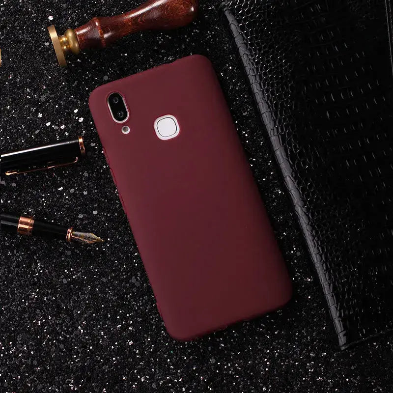 Ultra Thin Matte TPU Case For VIVO V9 Y85 Luxury Business Candy Soft TPU Phone Back Cover Coques Y85 V 9 Protective Fundas Capas (1)