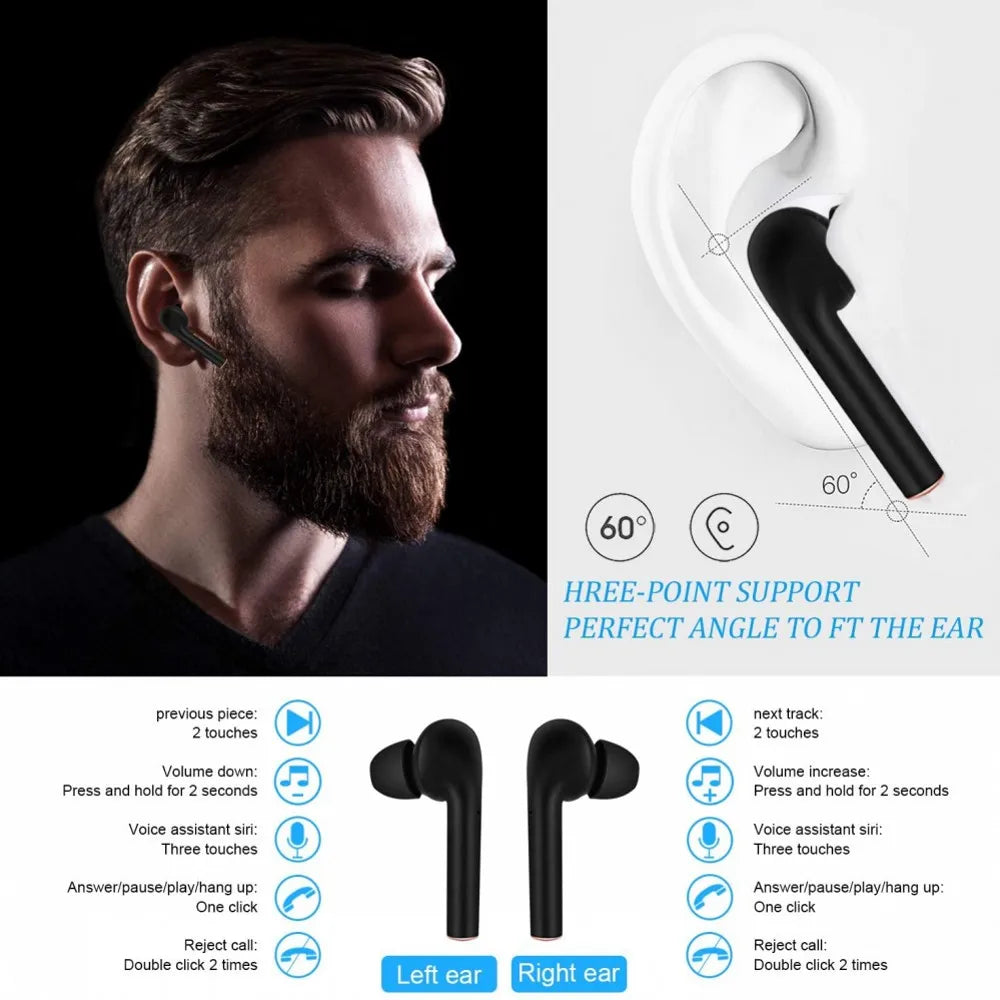 Wireless Earbuds Bluetooth 5.2 IPX7 Waterproof Earphones with LED Display Charging Case HD Stereo Built-in Mic Sports Earphones 1d0dd5-b6.myshopify.com