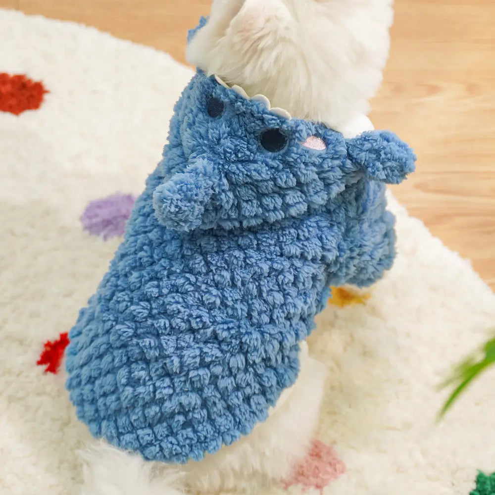 Shark Cute Plush Thickened Pet Dog Cat Clothes