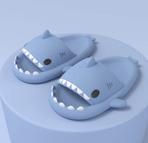 Adult's Slippers Indoor Outdoor Funny Shark Cartoon 1d0dd5-b6.myshopify.com