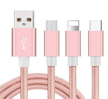 Compatible with Apple Compatible with Apple Nylon woven Android data cable USB 2.0A fast charging cable 123 meters