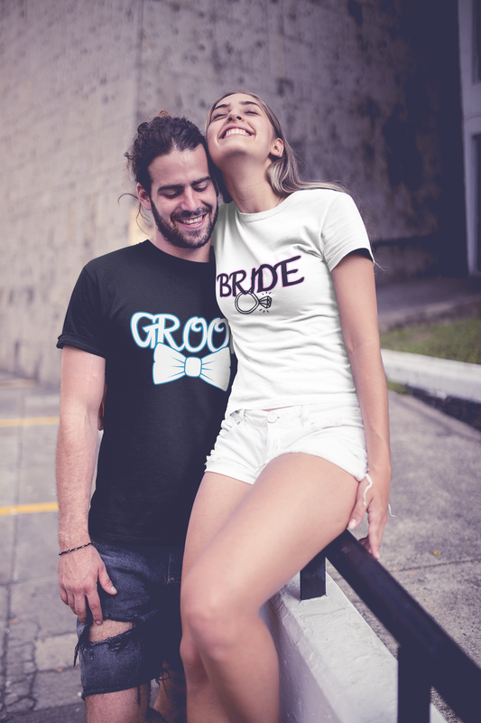 Bride and Groom Design A, Unisex T-shirt 1d0dd5-b6.myshopify.com