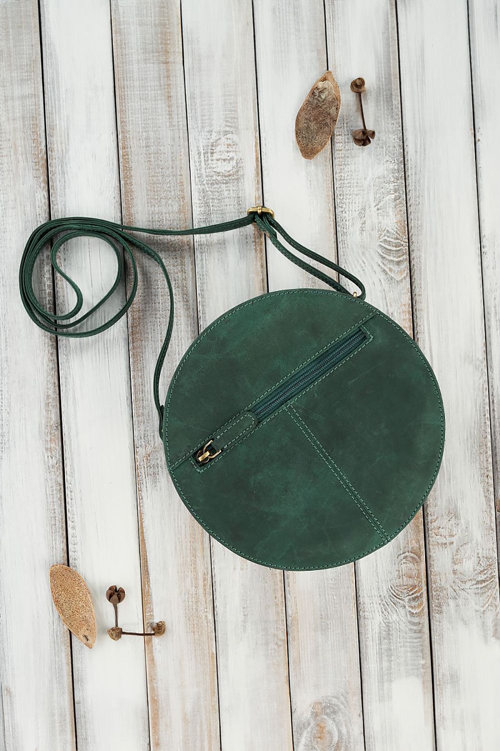 Natural leather bag Galanter