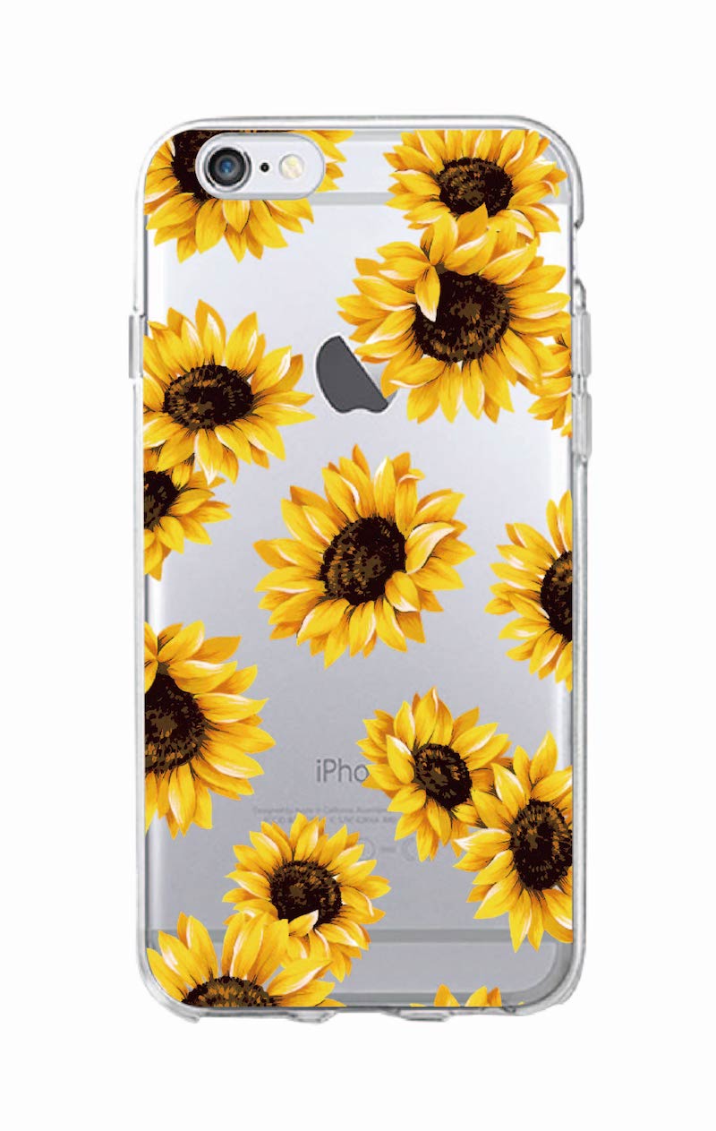 Cute Summer Daisy Sunflower Floral Flower Soft Clear Phone Case Fundas Coque For iPhone 7 7Plus 6 6S 8 8PLUS X XS Max