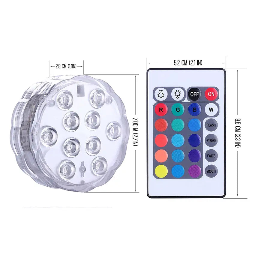 LED Remote Control Diving Light Waterproof Candle Light