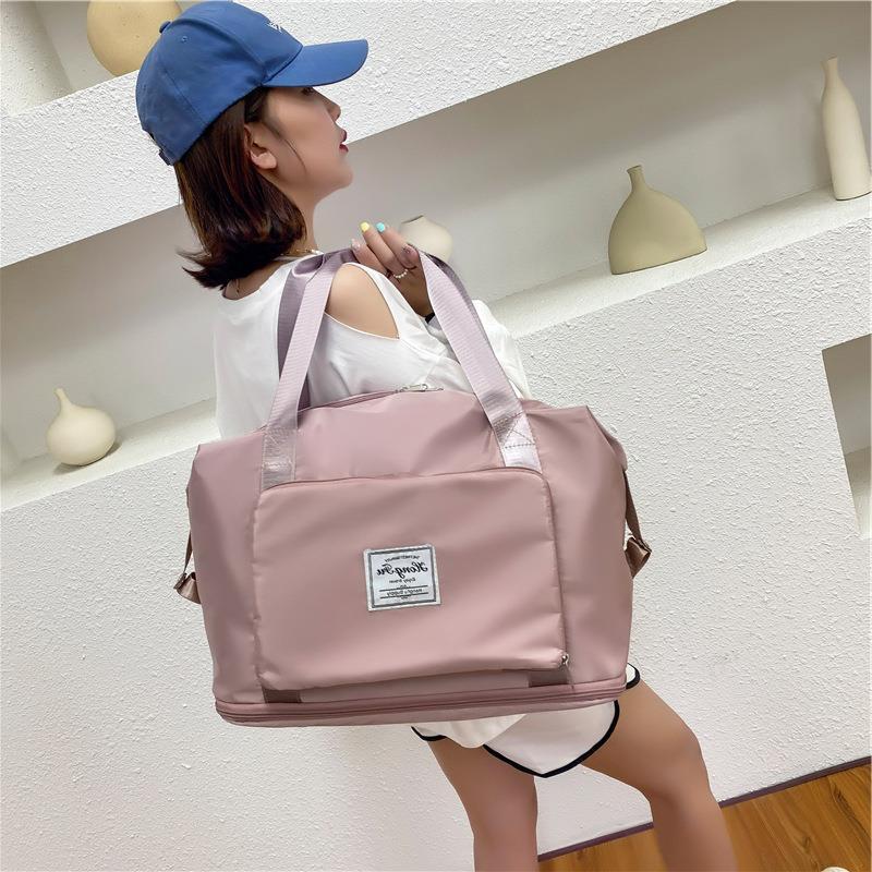 Foldable Storage Travel Bag Waterproof Large Capacity Gym Fitness Bag Weekender Overnight For Women 1d0dd5-b6.myshopify.com